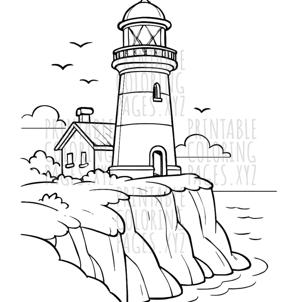 Serene Cliffside Lighthouse View Adventure
