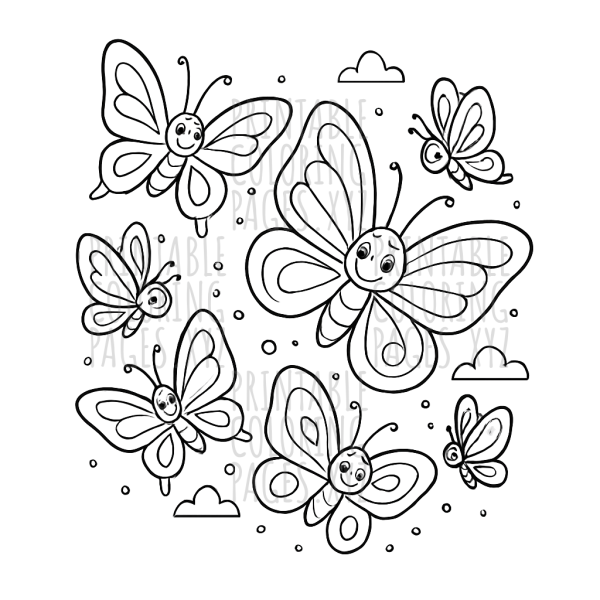 Dazzling Dance of Colorful Butterflies