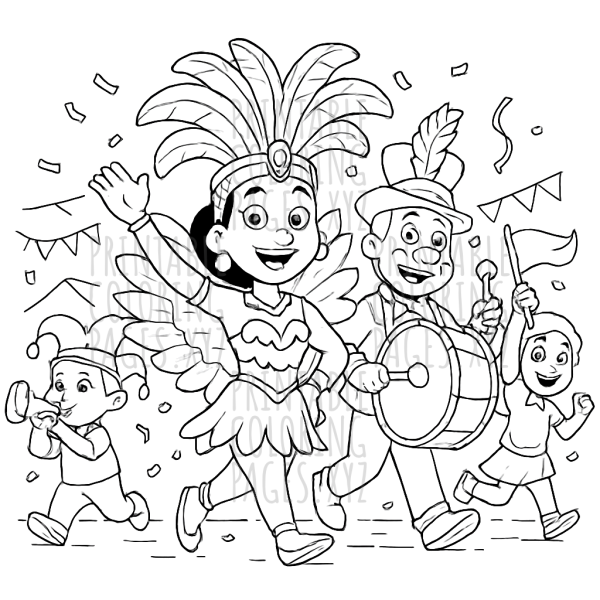Celebrate Joy with a Colorful Carnival Parade