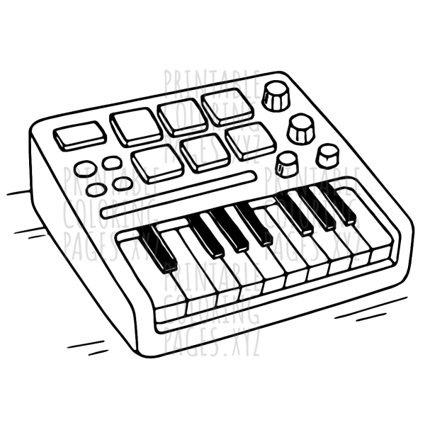 Vibrant Synth Keyboard Adventure