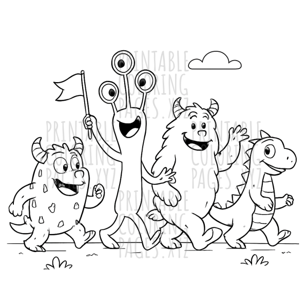 Colorful Monster Parade Fun
