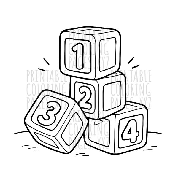 Bright and Colorful Number Blocks Adventure
