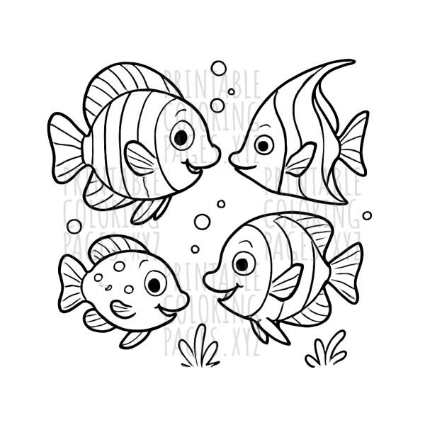 Vibrant Tropical Fish School Adventure