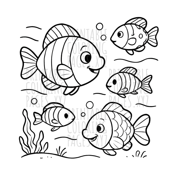 Vibrant Ocean Life: Colorful Fish Adventure