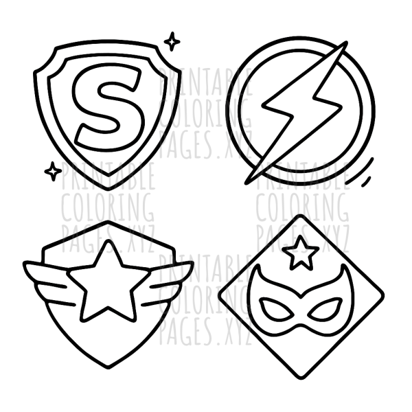Heroic Adventures: Iconic Comic Emblem Designs