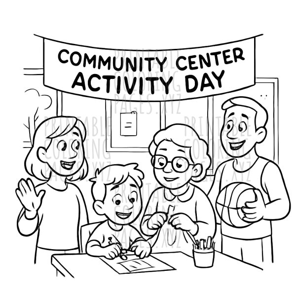 Joyful Community Celebration Scene