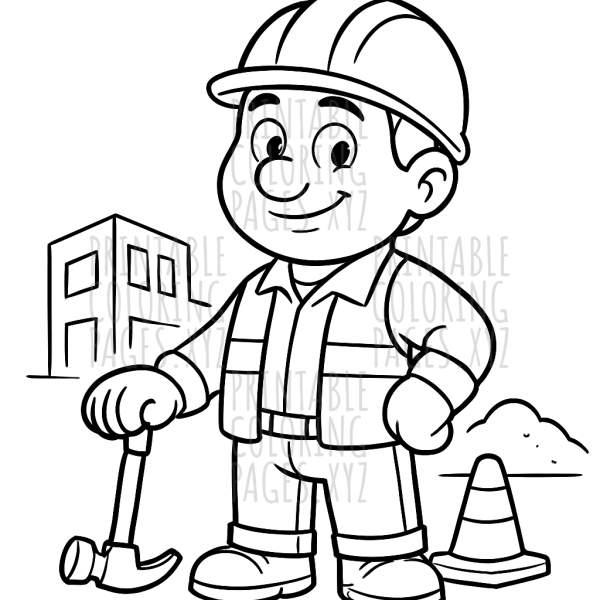 Busy Builder at Work: Construction Site Fun