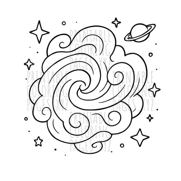 Mystical Cosmic Nebula Swirls Adventure