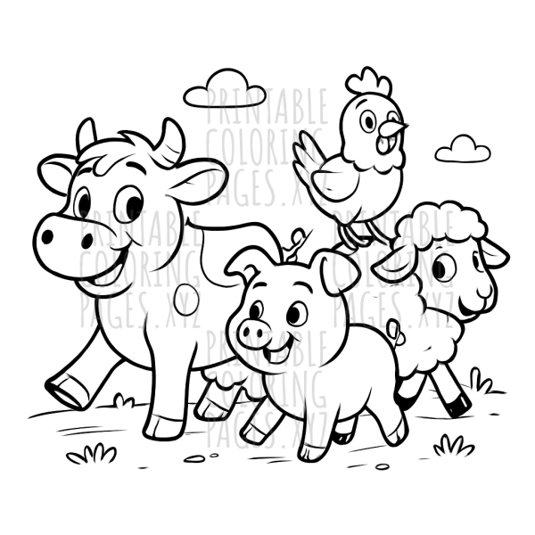 Adorable Farm Animal Parade Adventure