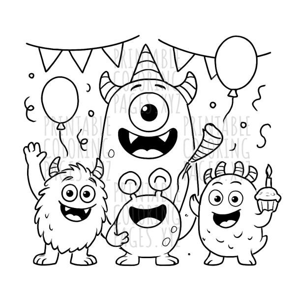 Cute and Funny Monsters Party Adventure