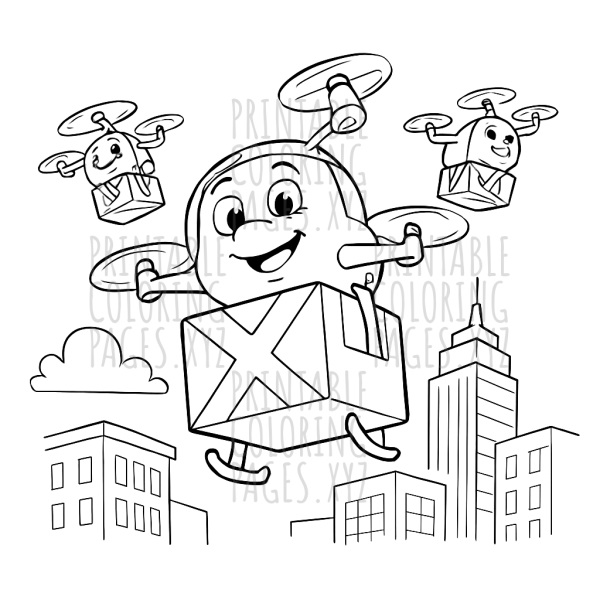 City Delivery Drones: A Futuristic Adventure