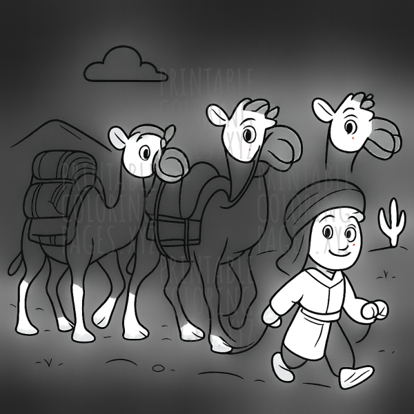 Journey Through the Desert Caravan