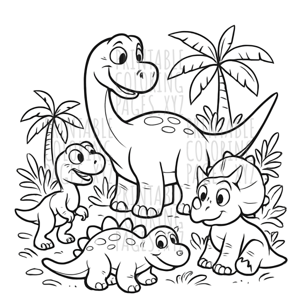Prehistoric Jungle Adventure with Dinosaurs