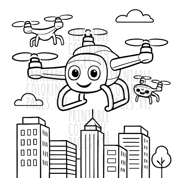 City Skies Adventure with Flying Drones