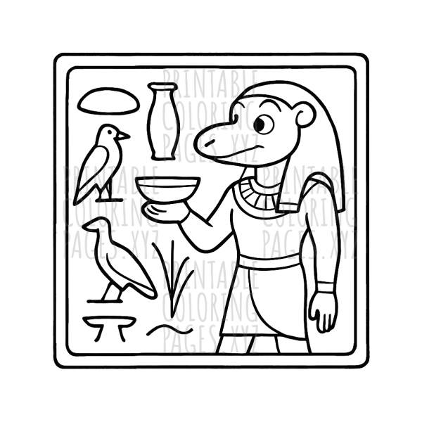 Mysteries of Ancient Egypt: Hieroglyphic Art Panel