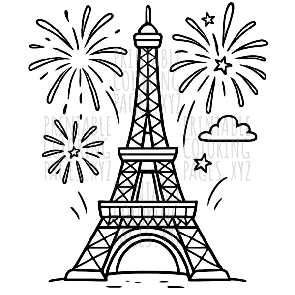 Celebrate the Eiffel Tower with Fireworks Fun