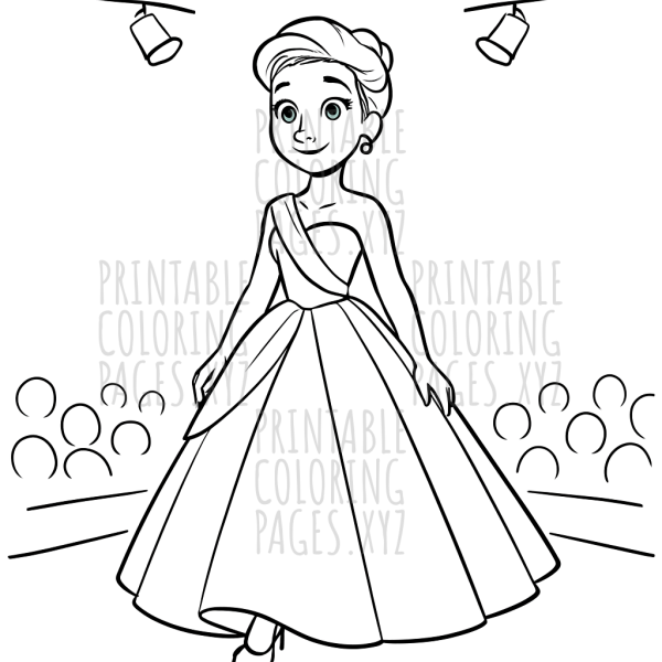 Graceful Evening Gowns at the Fashion Show