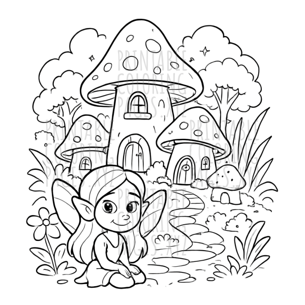 Magical Enchanted Forest Fairy Village