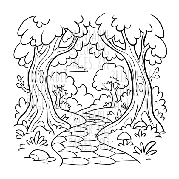 Winding Enchanted Forest Path Adventure