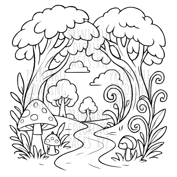 Magical Enchanted Forest Pathway Adventure