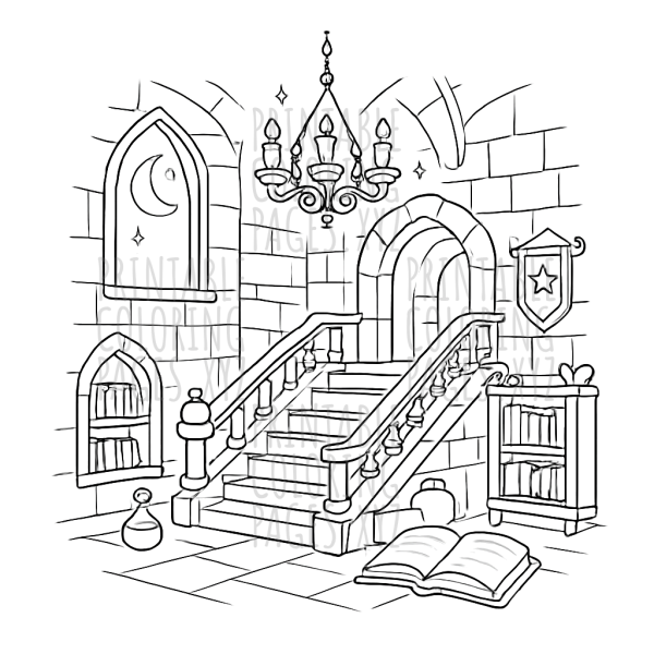 Mystical Enchanted Castle Interior Adventure
