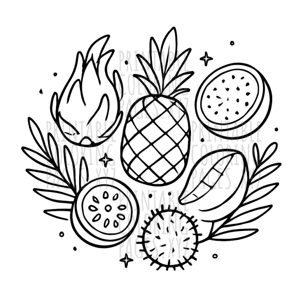 Tropical Fruit Adventure: Exotic Flavors to Color