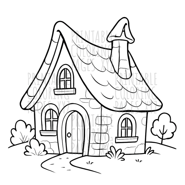 Whimsical Fairy Tale Cottages Coloring Adventure