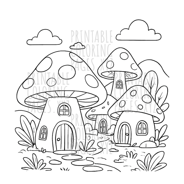 Enchanting Fairy Tale Mushroom Village Adventure