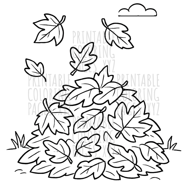 Joyful Autumn Leaf Pile Adventure