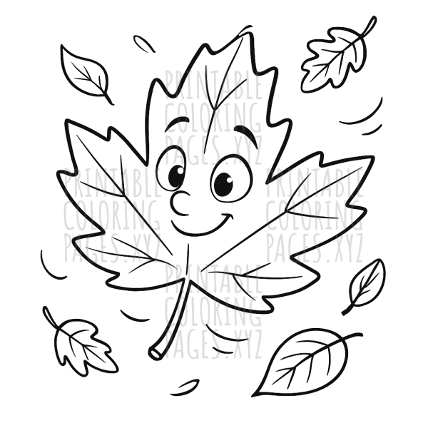 Gently Falling Fall Leaves Art