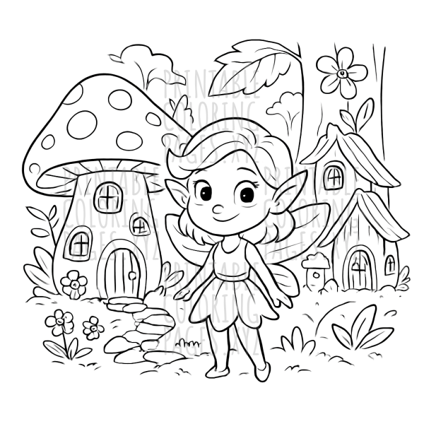 Magical Fantasy Forest Fairy Village