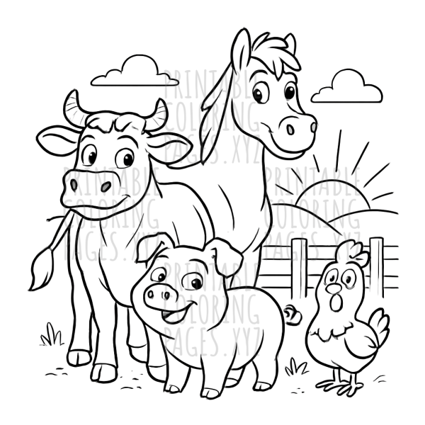 Sunrise on the Farm: Animal Friends Edition
