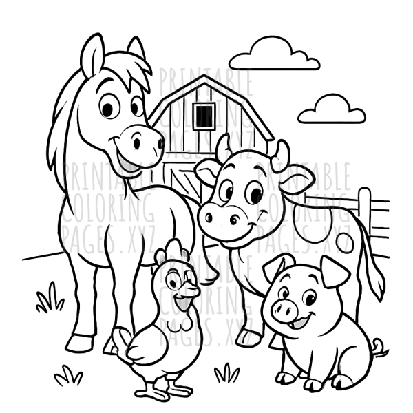 Barnyard Friends: Delightful Farm Animal Fun