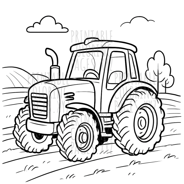 Busy Farm Tractor in the Field Adventure