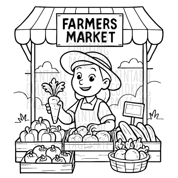 Colorful Farmers Market Adventure