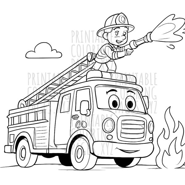 Fire Rescue Truck in Action Adventure