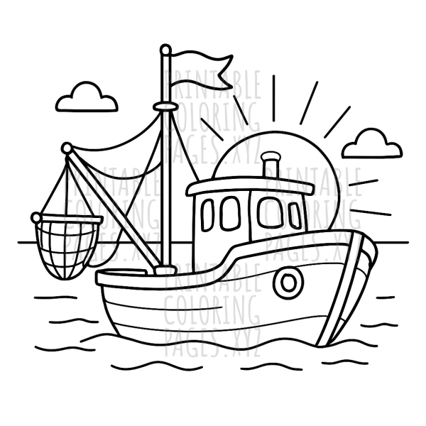 Sunset Fishing Boat Adventure