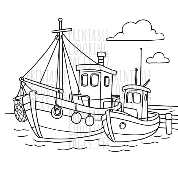 Serene Fishing Boats at the Dock