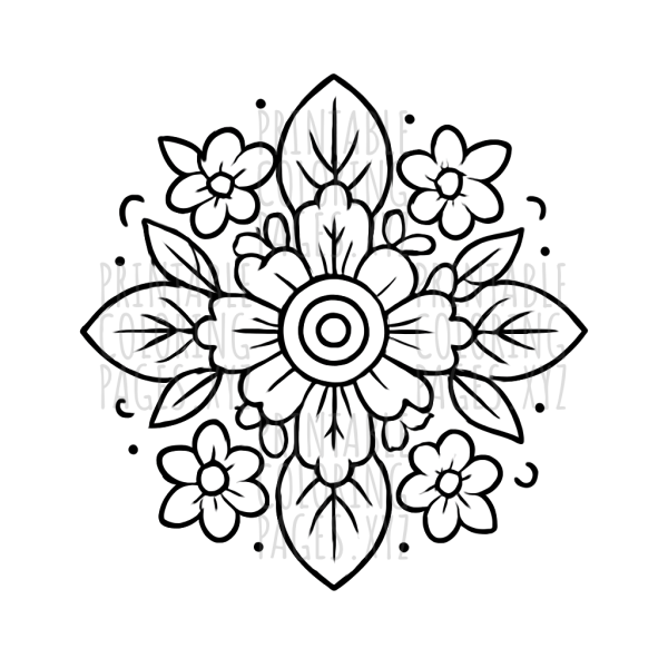Intricate Floral Mandala Oasis