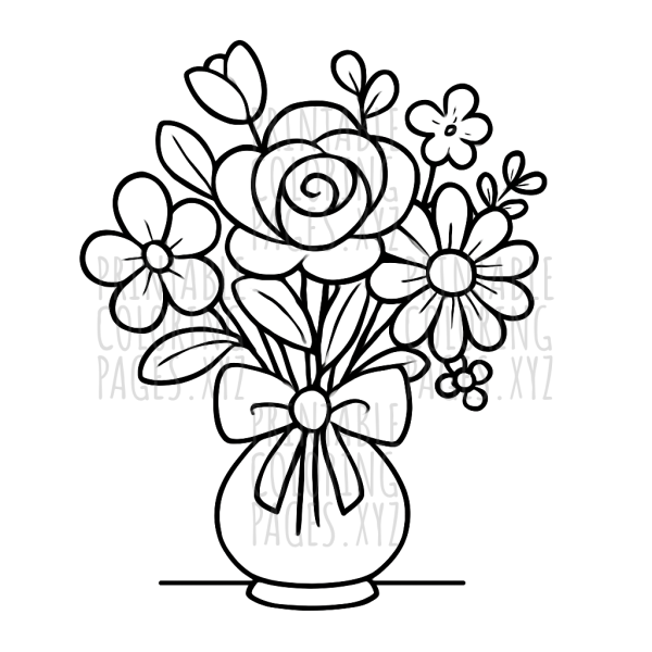 Beautiful Flower Bouquet Arrangement Art