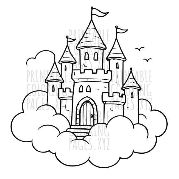 Dreamy Fluffy Cloud Castle Adventure