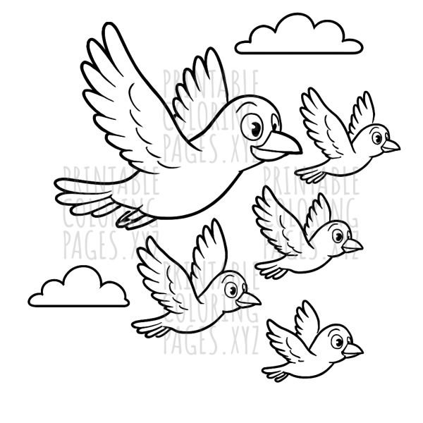Soaring Skies: The Journey of Flying Birds