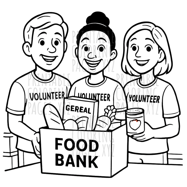 Joyful Helpers at the Food Bank