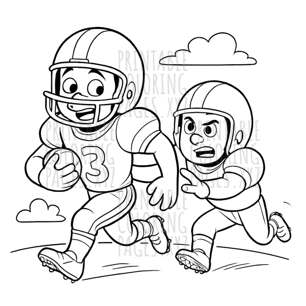 Dynamic Football Players in Action