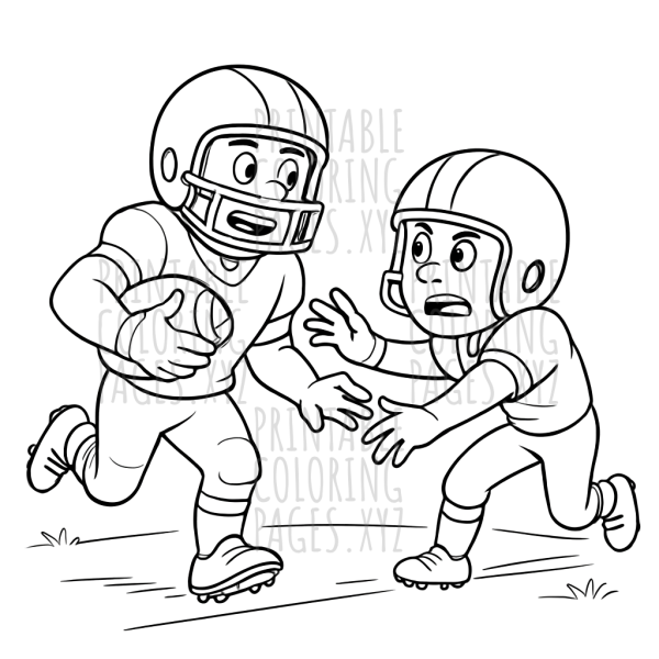 Dynamic Football Players in Action