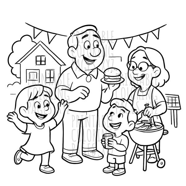 Joyful Block Party Fun Coloring Adventure