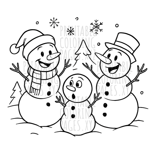 Cheerful Winter Fun with Funny Snowmen
