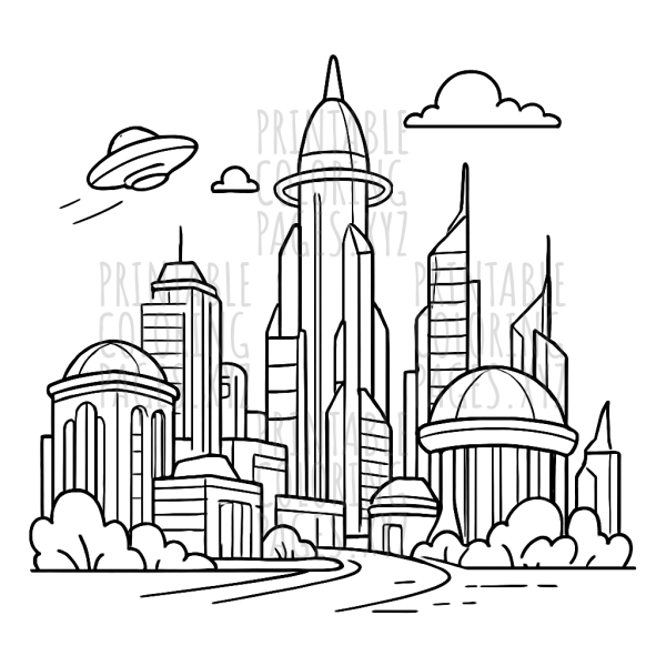 Futuristic Cityscape Adventure