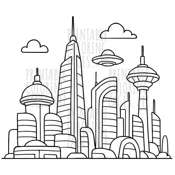 Futuristic Cityscape Adventure
