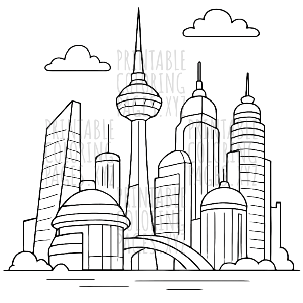 Explore a Futuristic City Skyline Adventure